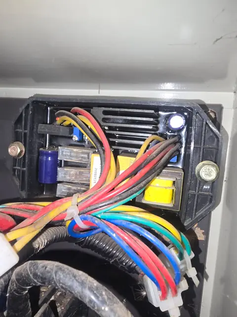 AVR wiring on a standby generator during fault finding