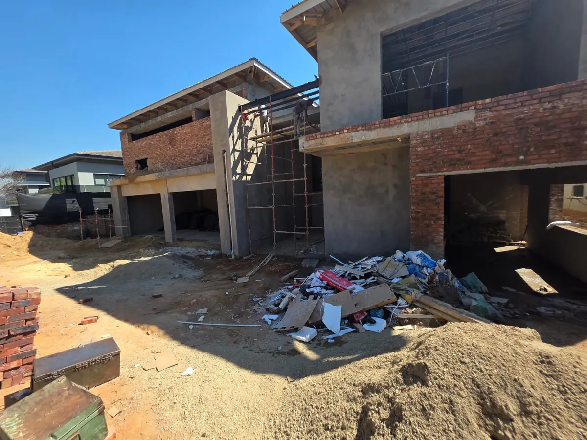 New homes under construction on an estate where Electromech installs the electrical