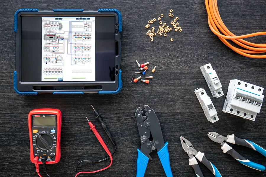 Power consumption analysis with logging equipment